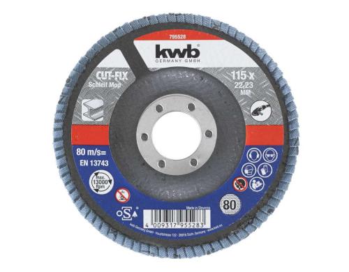 kwb Cutfix Schleifmop 115 K80 