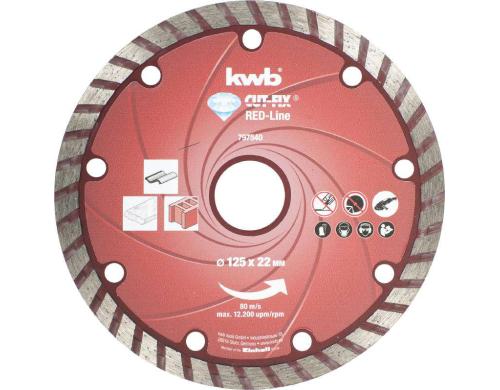 kwb Diamant-Trennscheibe  Redline 125 