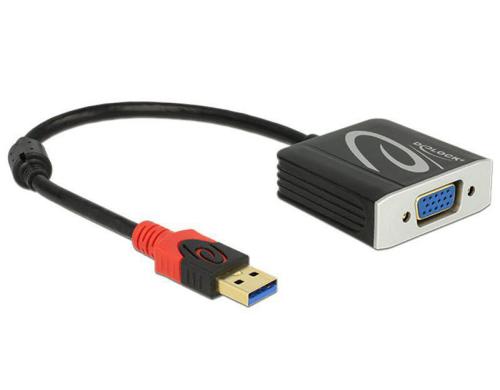 Delock USB3.0 Grafikkarte: VGA 1920x1200 mit 60Hz, 2Modi, Windows 7/8/10