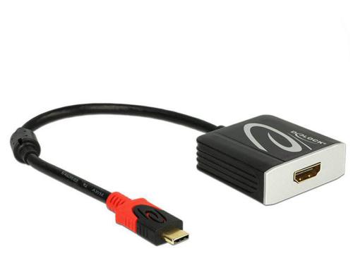 Delock USB-C Grafikkarte: HDMI, 4K support 4096x2160 mit 60 Hz, 20cm, schwarz