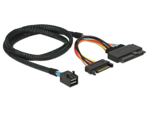 Delock SFF-8643 auf U.2 Port Kabel 75cm, untersttzt NVMe, SATA Strom