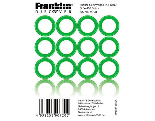 Franklin Sticker grn fr AnyBook DRP-5100 400 Stck