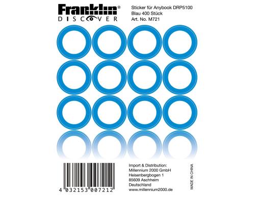 Franklin Sticker blau fr AnyBook DRP-5100 400 Stck