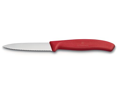 Victorinox Gemsemesser 8cm rot Wellenschliff, Mittelspitz