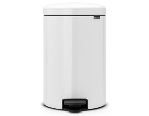 Brabantia NewIcon Treteimer 20 Liter White, Inhalt 20 Liter