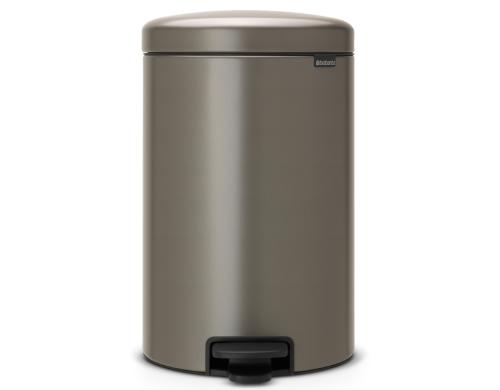 Brabantia NewIcon Treteimer 20 Liter Platinum, Inhalt 20 Liter