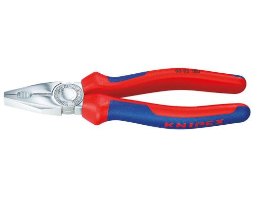 Knipex Kombizange 180 mm verchromt mit Mehrkomponenten-Hllen