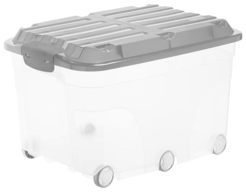 Rotho Rollbox 57 l ROLLER 6 Anthrazit, APPMYBOX Storage