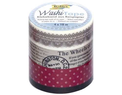 Folia Washi Tape Vintage 4er Set