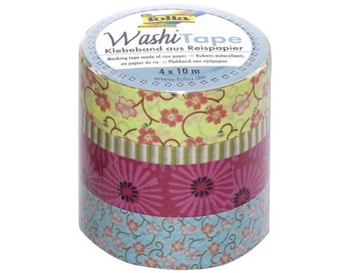 Folia Washi Tape Blumenreigen 4er Set