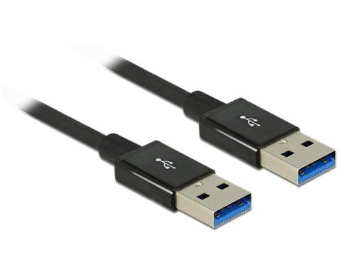 Delock USB3.1 Kabel A-St. - A St. 0.5m, 10Gbps, Gen2, schwarz, Premium