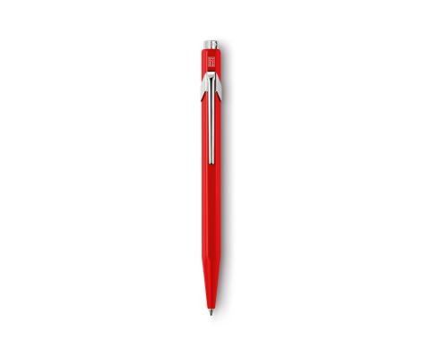 Caran d'Ache Kugelschreiber 849 rot mit Goliath Patrone blau M