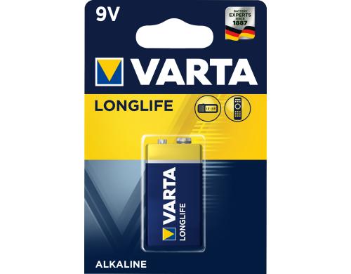 Varta Longlife Extra 9V 1er Bli 