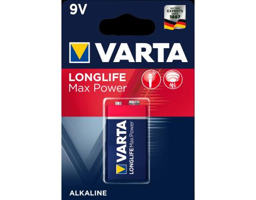 Varta Longlife Max Power 9V 1er Bli 