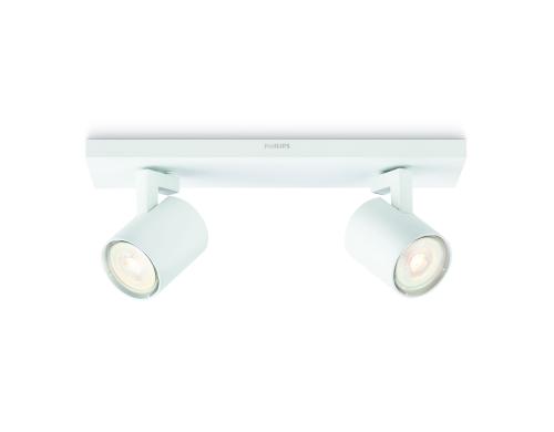 Philips MyLiving Spot 53092/31/P0 Aluminium, 2x3.5W, GU10, IP20, weiss