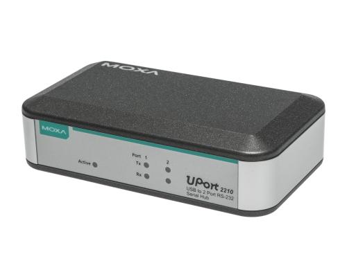 MOXA UPort 2210, USB-zu-Seriell-Konverter mit zwei Ports, RS-232