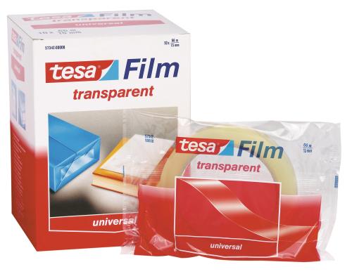 Tesa Klebeband Tesafilm transparent 66m x 15mm, 1 Rolle