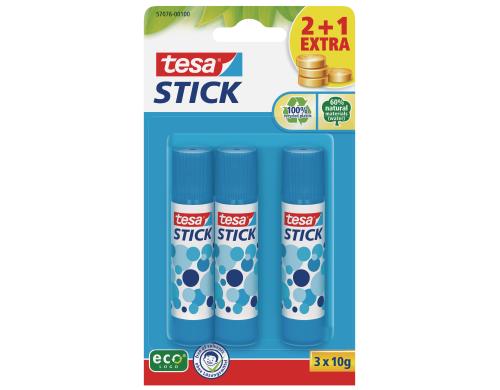 Tesa Klebestift ecoLogo blau 3 Stick