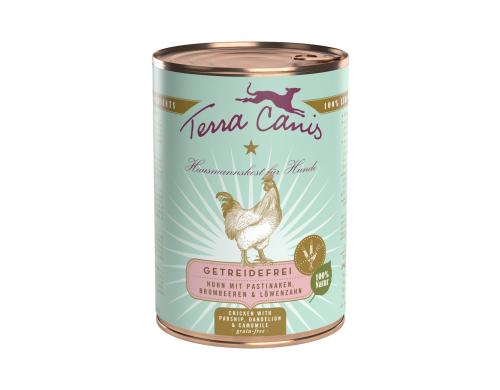 Terra Canis Nassfutter Menue Getreidefrei Huhn 400g