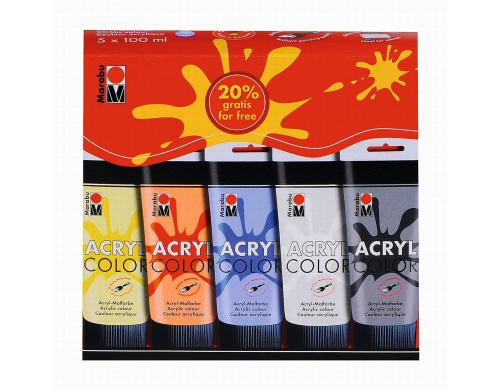 Marabu Acryl Color 100ml 5 Tuben