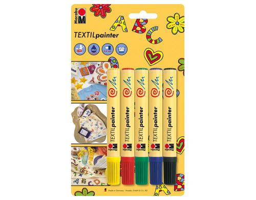 Marabu Textil Painter 2-4 mm, 5er Blister