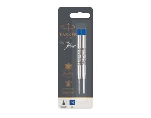 Parker Quinkflow Mine Kugelschreiber blau, Strichbreite: M, 2er Blister