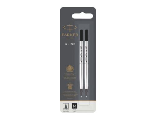 Parker Quinkflow Mine Rollerball schwarz, Strichbreite: M, 2er Blister