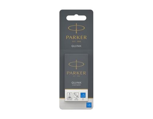 Parker Quink Tintenpatrone, blau Blister  5 Stck