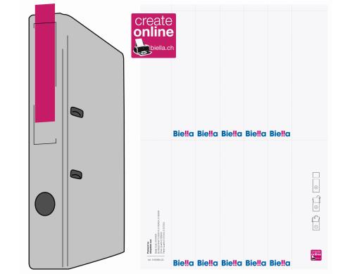 Biella Rckenschilder 27x145mm 10 Bogen zu 10 Stk.