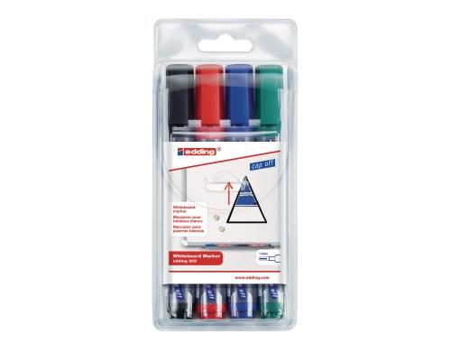 Edding Boardmarker 363 4er-Set blau, schwarz, rot, grn