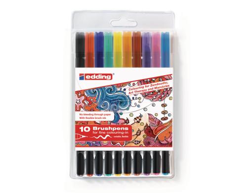 Edding Brushpen Zendoodle 1340 10 Stk. farblich assortiert