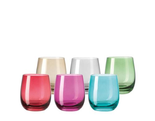 Leonardo Glas Sora farbig sortiert 360ml 6er Set