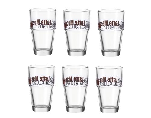 Leonardo Latte Macchiato Glas Solo 6 Stck, Fassungsvermgen 410ml