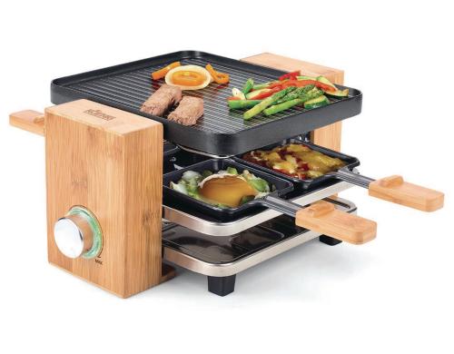 Koenig Raclette-Grill Bamboo 4er 700 Watt