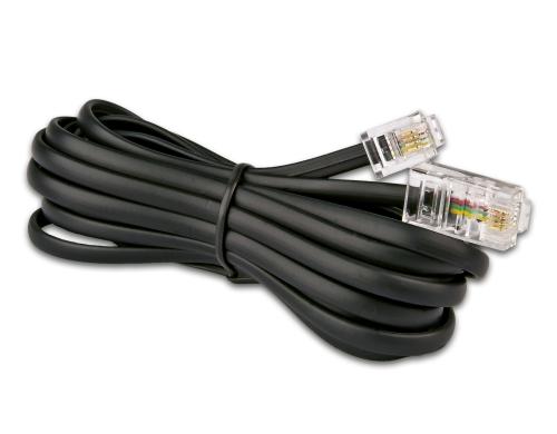 Wirewin Telefonkabel RJ-11 auf RJ-45 6 Meter, schwarz