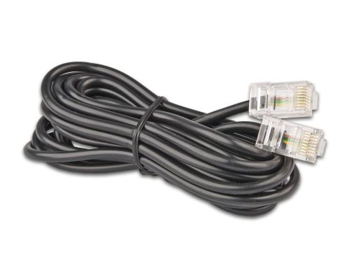 Wirewin ISDN Telefonkabel RJ45 auf RJ45 6 Meter, 4-adrig, Cat.3, schwarz