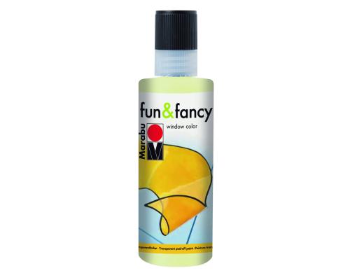 Marabu Window Color Fun & Fancy 80ml, Nachtleuchtgelb