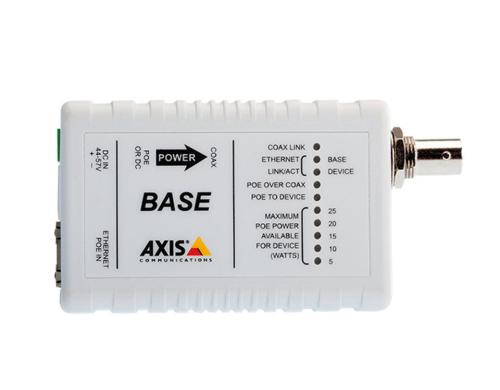 AXIS T8641 PoE+ ber Coax, Basis Indoor, Einzelgert, Basiseinheit