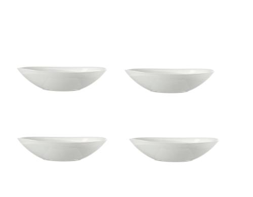 Leonardo Schale Albastro oval 22cm 4er Set weiss, 4 Stck