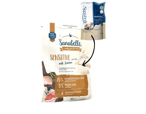 Sanabelle Trockenfutter Sensitive mit Lamm, 0.4kg