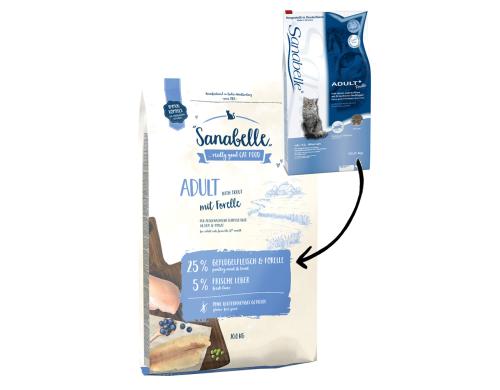 Sanabelle Trockenfutter Adult mit Forelle, 10kg