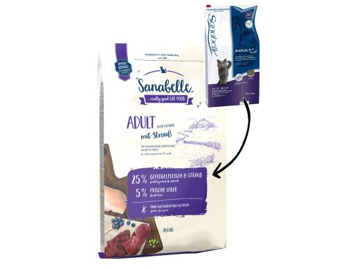 Sanabelle Trockenfutter Adult mit Strauss, 10kg