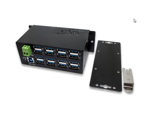 exSys EX-1113HMS, 16xUSB 3.0/3.1 MetallHUB mit 15KV ESD berspannungs-Schutz