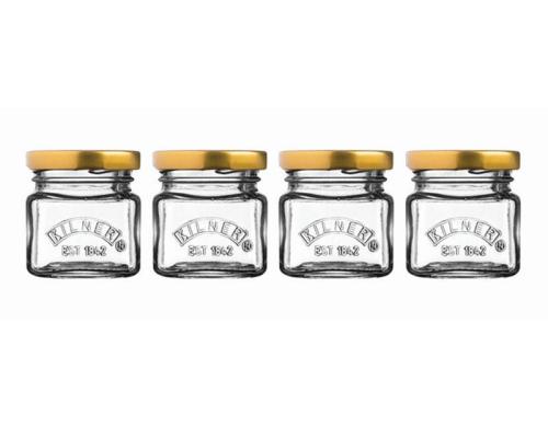 Kilner Einmachglas 4er Set mini  55ml mit Deckel