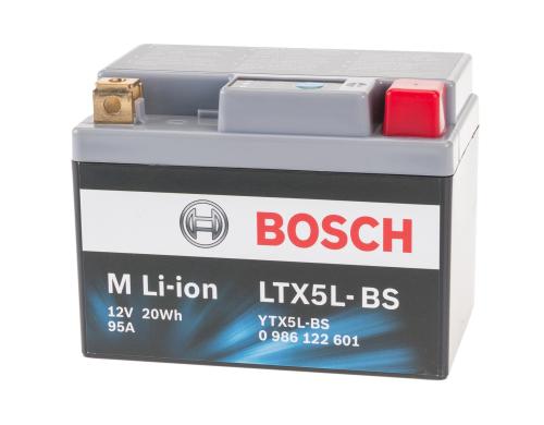 Bosch Automotive Motorradbatterie LTX5L-BS Li-Ion 12V/ 1.6Ah