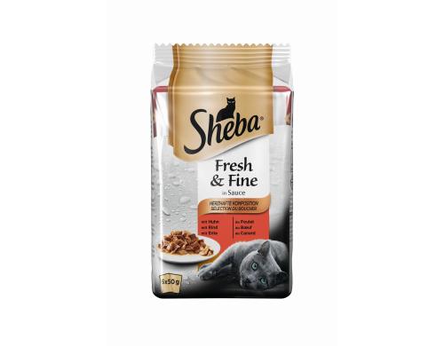 Sheba Fresh & Fine in Sauce Herzhafte Komposition, 6x50g