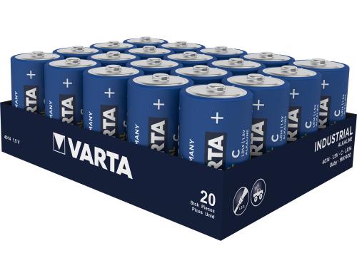 VARTA Industrial Batterie C, 1.5V, 20Stk Varta C 20er Pack