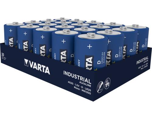 VARTA Industrial Batterie D, 1.5V, 20Stk Varta D 20er Pack