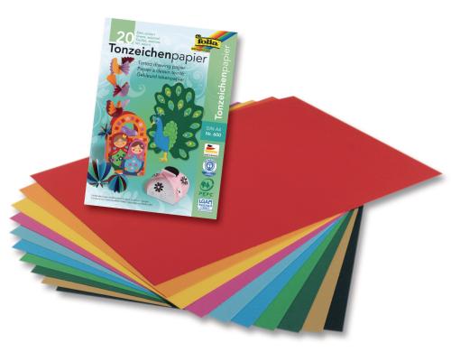 Folia Tonpapier A4 20 Blatt, 10 Farben