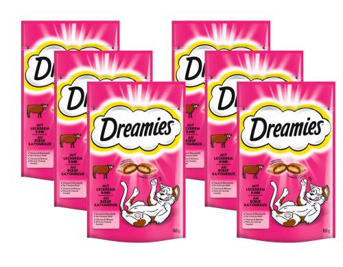 Dreamies Snack mit Rind 6x60g